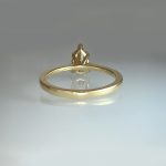 pear shaped diamond engagement ring back view.jpeg | Posy Fine Jewellery Toronto