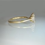 pear shaped solitaire engagement ring side view.jpeg | Posy Fine Jewellery Toronto