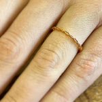 rose gold leaf ring on hand.jpeg | Posy Fine Jewellery Toronto